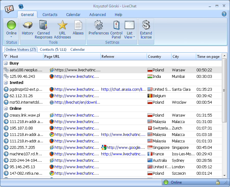 LiveChat Screenshot